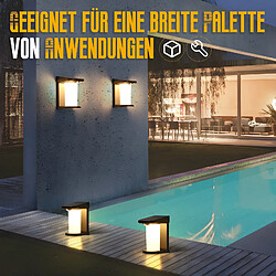 Lampes solaires d'extérieur NETTLIFE avec détecteur de mouvement Applique murale solaire d'extérieur 2 modes blanc chaud 3 000 K