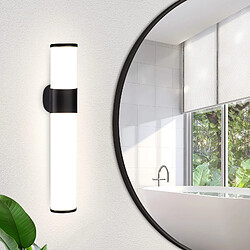 NETTLIFE Applique LED salle de bain,Lampe de miroir de salle de bain à LED - Noire moderne 6W 30CM étanche IP44 blanc neutre 4000K