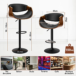 Avis Alfordson Tabouret de bar design - Noir