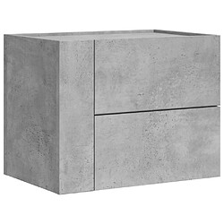 Avis Decoshop26 Lot de 2 chevets muraux - Gris