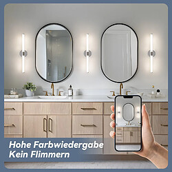 Applique murale de salle de bain NETTLIFE LED - 8W 60CM 4000K IP44