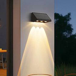 Lampes solaires d'extérieur NETTLIFE - 2 appliques murales solaires d'extérieur à LED, blanc chaud 3 000 K