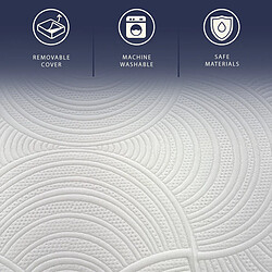 Acheter The White Stone Matelas 180x200 Ressorts Ensachés et Memory Foam | Hauteur 30 cm | Ergonom