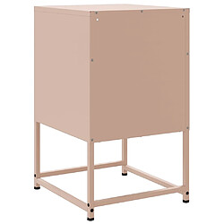 Decoshop26 lot de 2 tables de chevet - Rose pas cher