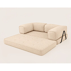 Acheter Lisa Design Poppy - canapé 3 places convertible en velours côtelé