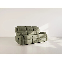 Bestmobilier Armand - Canapé 3 places relax électrique en velours côtelé