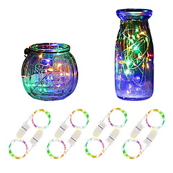 NETTLIFE Guirlande lumineuse à LED Pack de 8 batteries 2M 20 guirlandes lumineuses alimentées par batterie Décoration de Noël