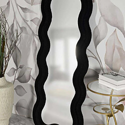Mauro Ferretti Miroir en MDF Teddy 60 x 4 x 160 cm noir.