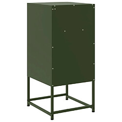 Decoshop26 Lot de 2 tables de chevet métal - Olive pas cher