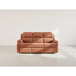 Bestmobilier Armand - Canapé 3 places relax électrique en velours côtelé