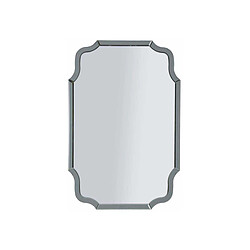 Mauro Ferretti Miroir en MDF gris Istanbul 60 x 1 x 90 cm.