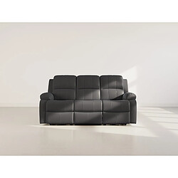 Bestmobilier Armand - Canapé 3 places relax électrique en simili