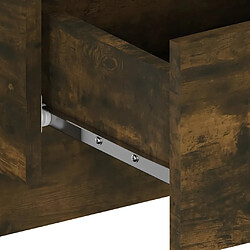 Decoshop26 Lot de 2 chevets muraux avec tiroir - Chêne pas cher