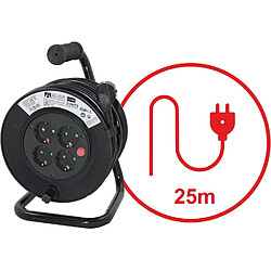 Enrouleur de câble Silver Electronics 4 prises 25 mètres 3.000W Maximum IP20 Bleu et Noir