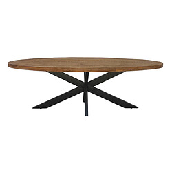 Moloo MANAUS-Table à manger ovale 6 personnes 160 cm en bois massif