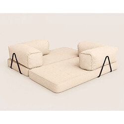 Lisa Design Poppy - canapé 3 places convertible en velours côtelé pas cher