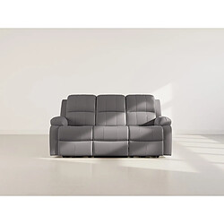 Bestmobilier Armand - Canapé 3 places relax électrique en simili