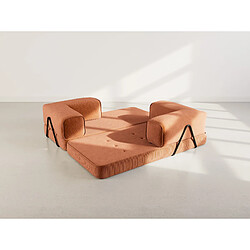 Avis Lisa Design Poppy - canapé 3 places convertible en velours côtelé