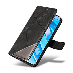Avis Flip Étui Pour Honor X8A Et fente pour carte Étui de protection de téléphone en cuir De haute qualité Avec couture diamant FOXDOCK Noir