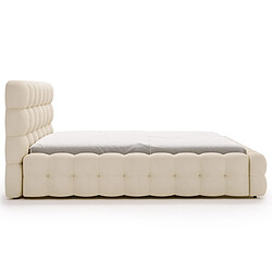 Bestmobilier Darling - lit coffre - 160x200 cm - sommier inclus - en velours