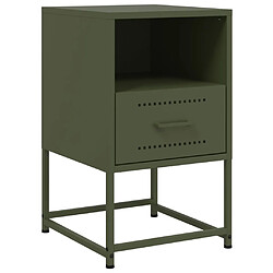 Avis Decoshop26 Lot de 2 tables de chevet - Olive