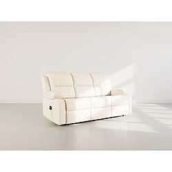 Bestmobilier Armand - Canapé 3 places relax électrique en simili Armand - Canapé 3 places relax électrique en simili - Beige
