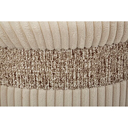 Mauro ferretti Set de 3 poufs coffres ronds - Crème pas cher