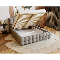 Bestmobilier Darling - lit coffre - 180x200 cm - sommier inclus - en velours