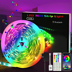 NETTLIFE Bande lumineuse LED autocollante RGB 20 m Contrôle par application Fonction minuterie pour salle de musique