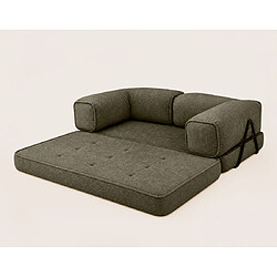 Acheter Lisa Design Poppy - canapé 3 places convertible en velours côtelé