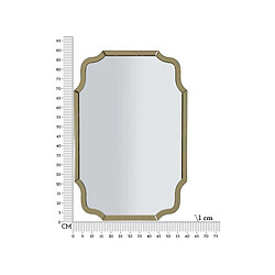Mauro Ferretti Miroir en MDF doré Istanbul 60 x 1 x 90 cm.
