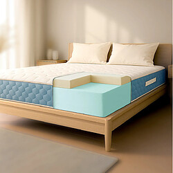 The White Stone Matelas 160x200 Waterfoam orthopédique, 21 cm, mousse losangée, Classe 1, Italie