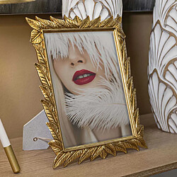 Mauro Ferretti Cadre photo en métal doré Laurel Pour photo 20 x 25 cm.