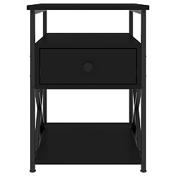Avis Decoshop26 lot de 2 tables de chevet - Noir