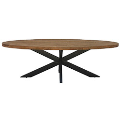Moloo MANAUS-Table à manger ovale 8/10 personnes 210 cm en bois massif