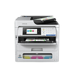 Epson WorkForce Pro EM-C800RDWF - Imprimante multifonctions - couleur - jet d'encre - A4 (210 x 297 mm) (original) - A4/Legal (support) - jusqu'à 25 ppm (impression) - 330 feuilles - 33.6 Kbits/s - USB 2.0, Gigabit LAN, Wi-Fi(ac)