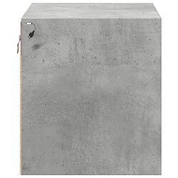 Decoshop26 Lot de 2 chevets muraux LED - Gris pas cher