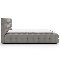Bestmobilier Darling - lit coffre - 160x200 cm - sommier inclus - en velours