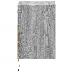 Acheter Decoshop26 Lot de 2 tables de chevet murales LED - Gris