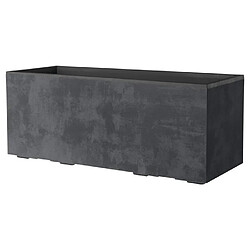 Deroma Millennium R Jardinière rectangulaire 99x39 cm Gris anthracite 28445561