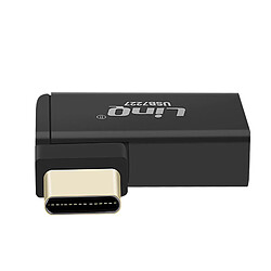 LinQ Adaptateur OTG USB femelle vers USB-C mâle Transfert 10 Gbps et Charge Noir