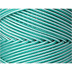 Cordon EDM 87914 Blanc Vert polypropylène 5 mm x 200 m Tressé