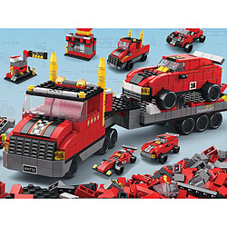Avis Avizar Jeu de Construction 6 en 1 Thème Racing 1000 Briques Assemblable Rouge / Noir