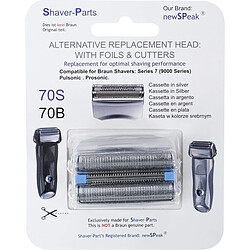 Alternative Braun Pièce de Rechange 70S Argentée pour Rasoir Compatible avec Rasoirs Series 7 - 81387979