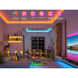 Avis Avizar Ruban Lumineux 150 LED RGB Connecté Bluetooth Étanche IP65 10m Multicolore