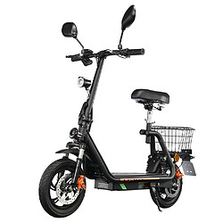 Nonesuch Trottinette Électrique TWOFISH M5 PRO-E Certifiée EEC – Moteur 500W – Batterie 48V 13Ah – Pneus 12 Pouces – Vitesse Max 40 km/h – Autonomie 30 km – Freins à Disque Double – Amortisseurs Avant et Arrière -Noir
