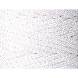 Cordon EDM 87919 Blanc Polyester 6 mm x 200 m Tressé