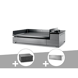 Plancha gaz Premium 60 inox avec housse et couvercle pour plancha - Forge Adour