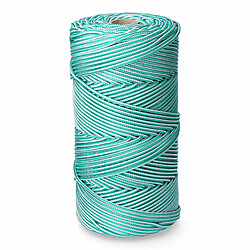 Cordon EDM 87914 Blanc Vert polypropylène 5 mm x 200 m Tressé