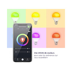 Avizar Pack 4 Ampoules Connectée Wi-Fi / Bluetooth LED RGB 9W E27 Blanc